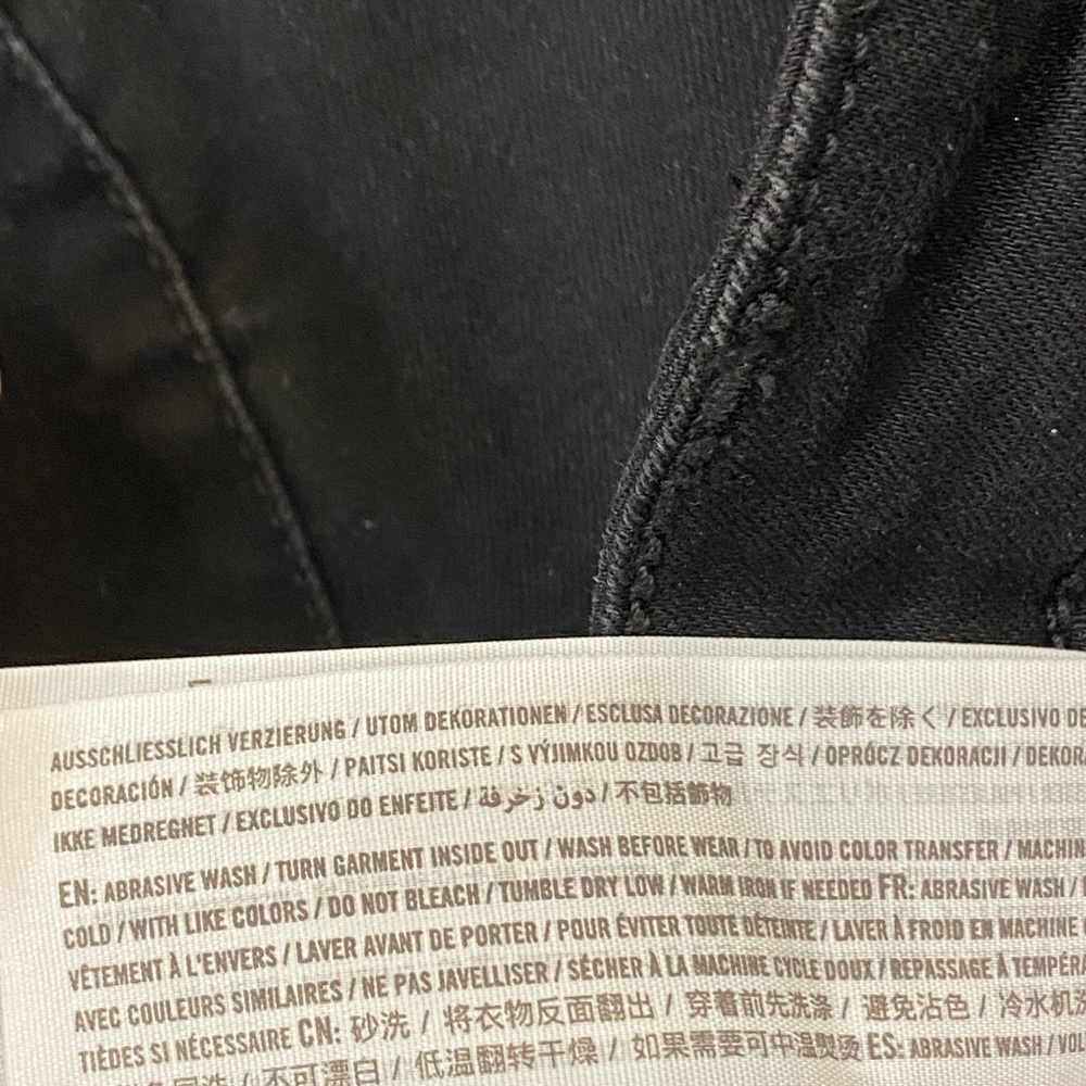 Hollister Distressed Mid Rise Super Skinny Classic Stretch Black Jeans size 5R - Picture 10 of 13